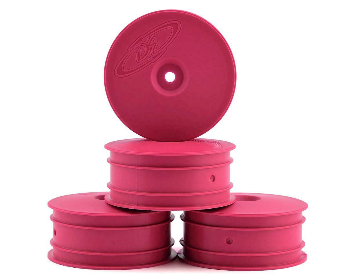 DE Racing: Speedline Buggy Front Wheels for TLR 22X-4 & EB410 (Pink)