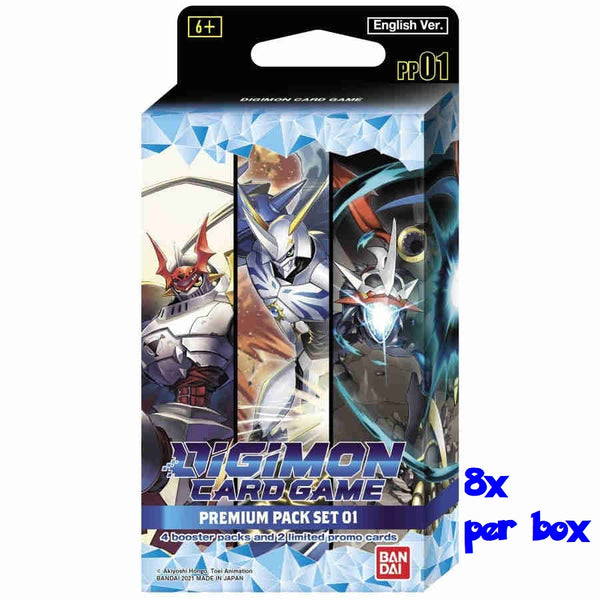 Digimon Card Game - Premium Pack Set 01 - Box (8 Premium packs) - Hobby Addicts