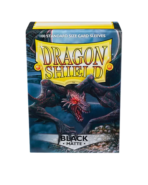 Dragon Shield: Matte Black Standard Sleeves