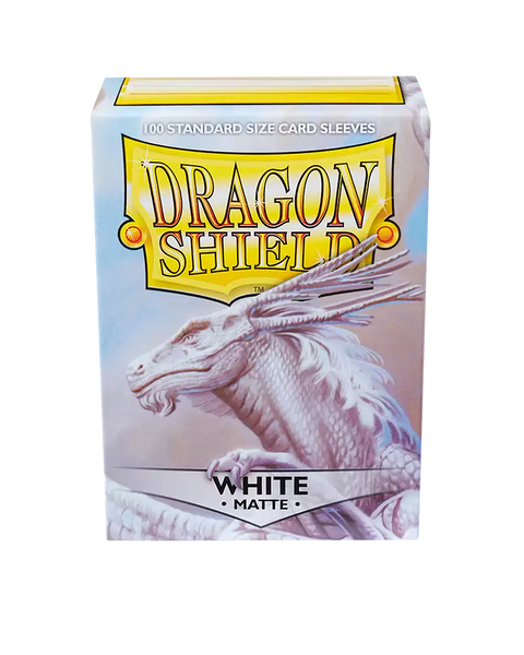 Dragon Shield: Matte White Standard Sleeves