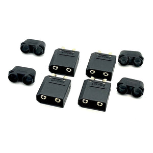Maclan Racing - XT90 Connectors (4) Male Only (Black)