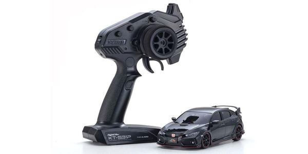 Kyosho - Mini-Z - MA-020 AWD Readyset - Honda Civic Type R (Crystal Black Pearl) 32613BK