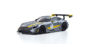 Kyosho - Mini-Z Autoscale body - Mercedes-AMG GT3 (Gray/Yellow) MZP247GY