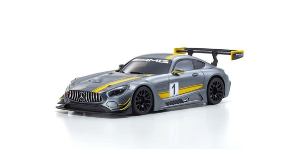 Kyosho - Mini-Z Autoscale body - Mercedes-AMG GT3 (Gray/Yellow) MZP247GY