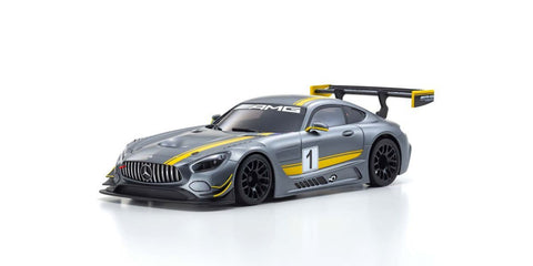 Kyosho - Mini-Z Autoscale body - Mercedes-AMG GT3 (Gray/Yellow) MZP247GY