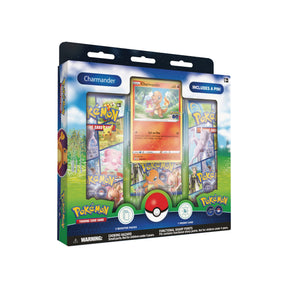 Pokemon GO Pin Collection featuring collectible Pokemon cards and pins from the popular Pokemon brand, displayed on a clean background.