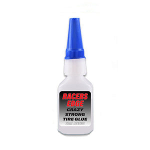 Racers Edge - Crazy Strong Tire Glue 20g w/Pin Cap and (2) Tips - Hobby Addicts