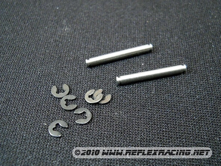 Reflex Racing - RX1174 - MR-03 Low Profile Front Suspension King Pins and E Clips (1 Pair)