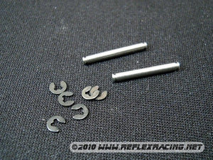 Reflex Racing: MR-03 Low Profile Front Suspension King Pins and E Clips (RX1174)