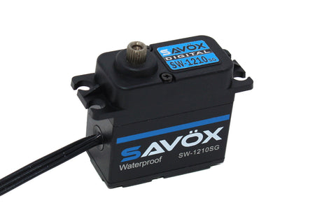 Savox - SW-1210SG-BE - Black Edition Waterproof High Voltage Digital Servo 0.13sec / 444.4oz @ 7.4V