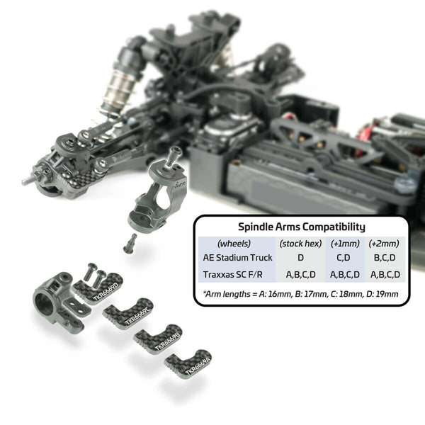 Tekno - TKR6553X – Adjustable Ackermann Spindles