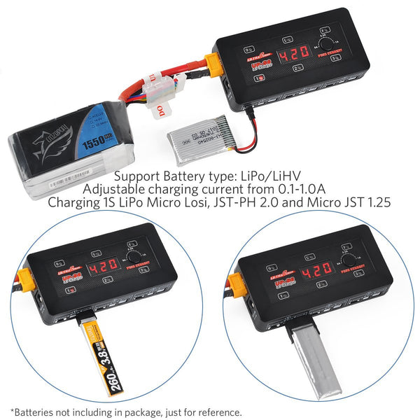 Ultra Power - UPTUPS6  - 25W 1S x 6 Compact DC Charger - Hobby Addicts